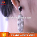 Guangzhou suppliers sale beautiful designs jewelry for girls silver drop earring jewelry
